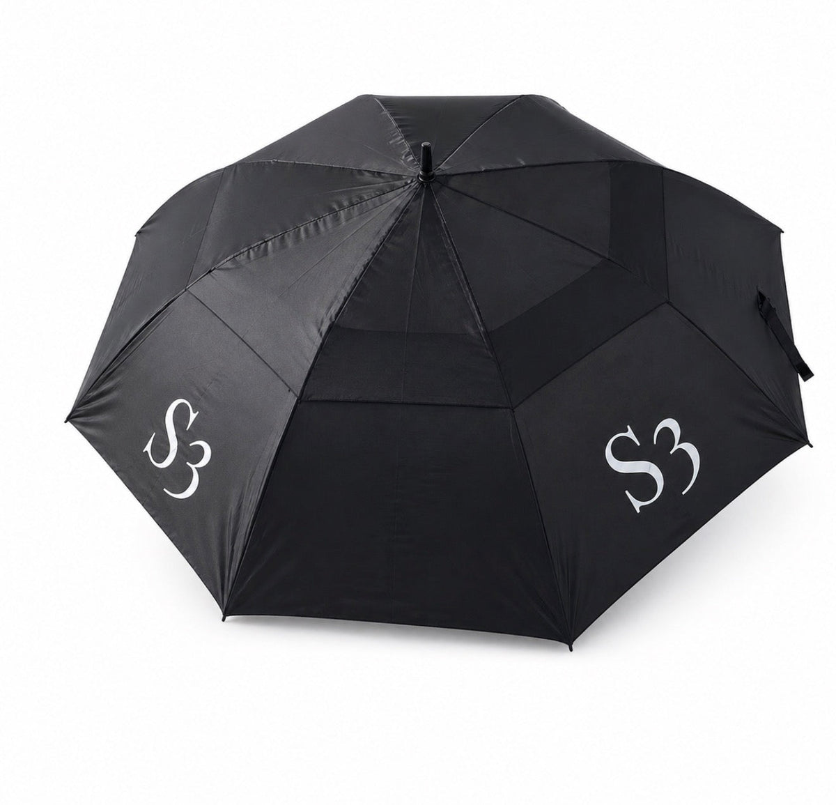 S3 30'' Double Canopy Umbrella - black golf umbrella