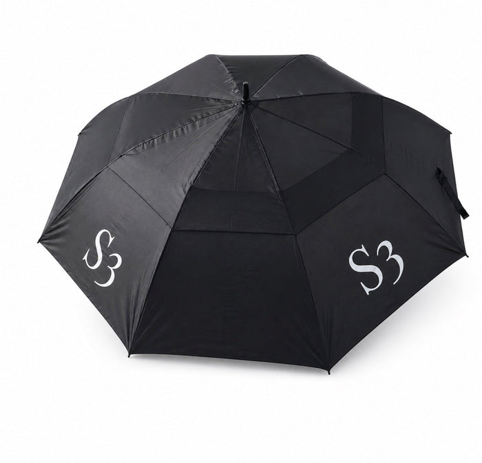 S3 30'' Double Canopy Umbrella - black golf umbrella